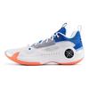Li Ning WOW 10 ТПУ Нескользящие Износостойкие Низкие Баскетбольные Кроссовки Мужские Белый Синий Красный ABAS083-39