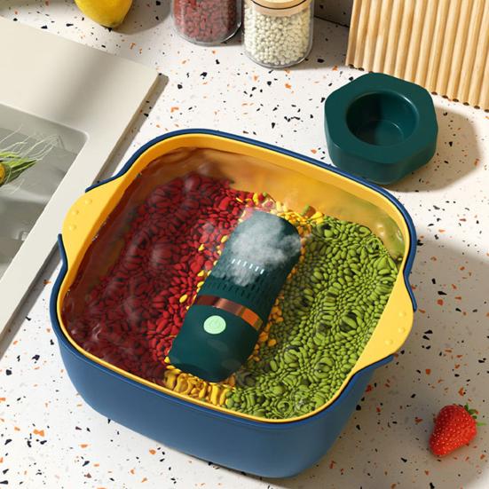 Portable Fruit And Vegetable Cleaner, USB Waterproof Food Purifier, Hydroxy Ion Generator, No Scrubbing Herb Washing Device, Portable Kitchen Gadget
