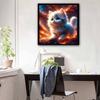 New Arrival 5D DIY Full Circle Diamond Painting "Kitten" Embroidery Cross Stitch Home Decor Gift