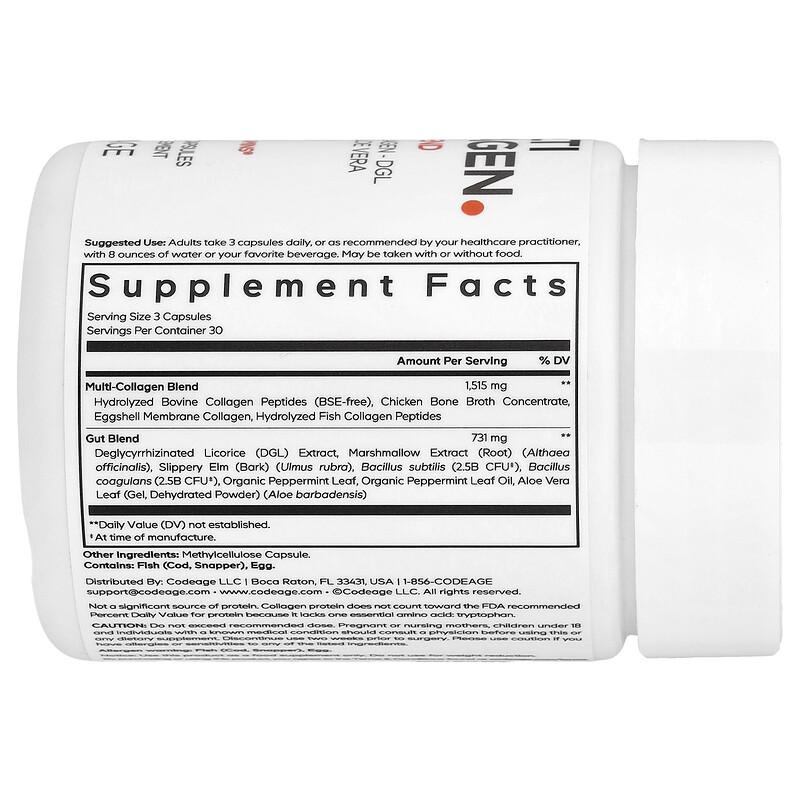 Multi Collagen + Gut Blend, 90 Vegetable Capsules