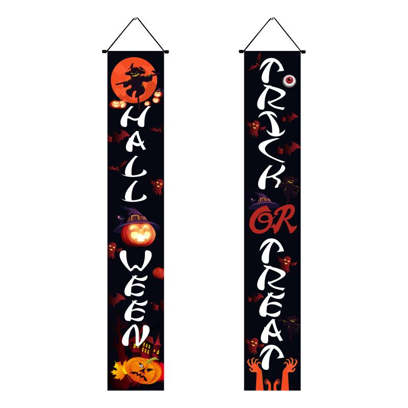 Мексиканский День мертвых Украшения для вечеринки Куплет Страшный День черепа Подвешивание флага Куплет Хэллоуин Куплет Украшения на Хэллоуин