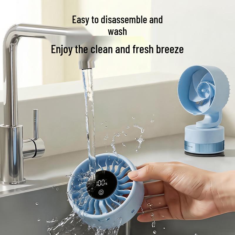 Portable USB Suction Cup Fan - Desktop & Hanging Mini Electric Fan