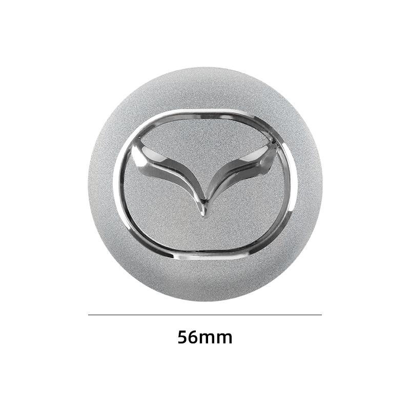 4pcs 56mm Car Wheel Center Hub Cap Badge Emblem Decal Wheel Sticker For Mazda 3 6 Atenza Axela Demio CX3 CX5 MP MS RX8 h7