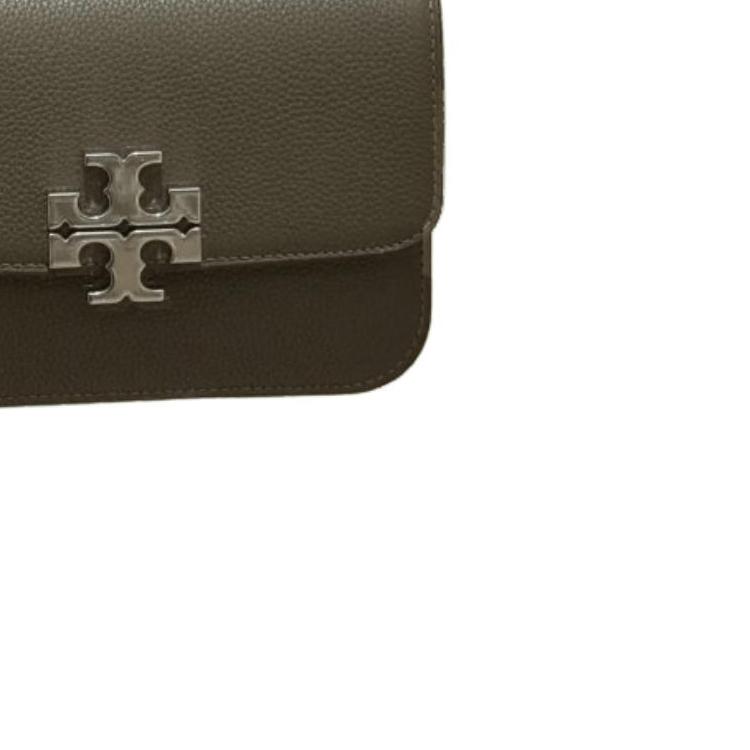 Tory Burch Eleanor Sculptural Detail Flap Bag With Magnetic Snap Women Shoulder Bag Dark-Brown 166167-250