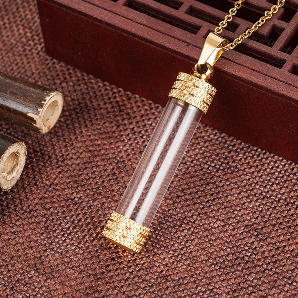 Ожерелье из стеклянной пробирки, сделай сам, для пепла, песка, флакон для духов, новые ожерелья-урны для пепла