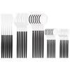 Hive Mind 30-Piece Nordic-Style Cutlery Assortment Set for 6, Includes Spoons, Forks, and Knives, Suitable for Restaurants and Home Use, Dishwasher Sa