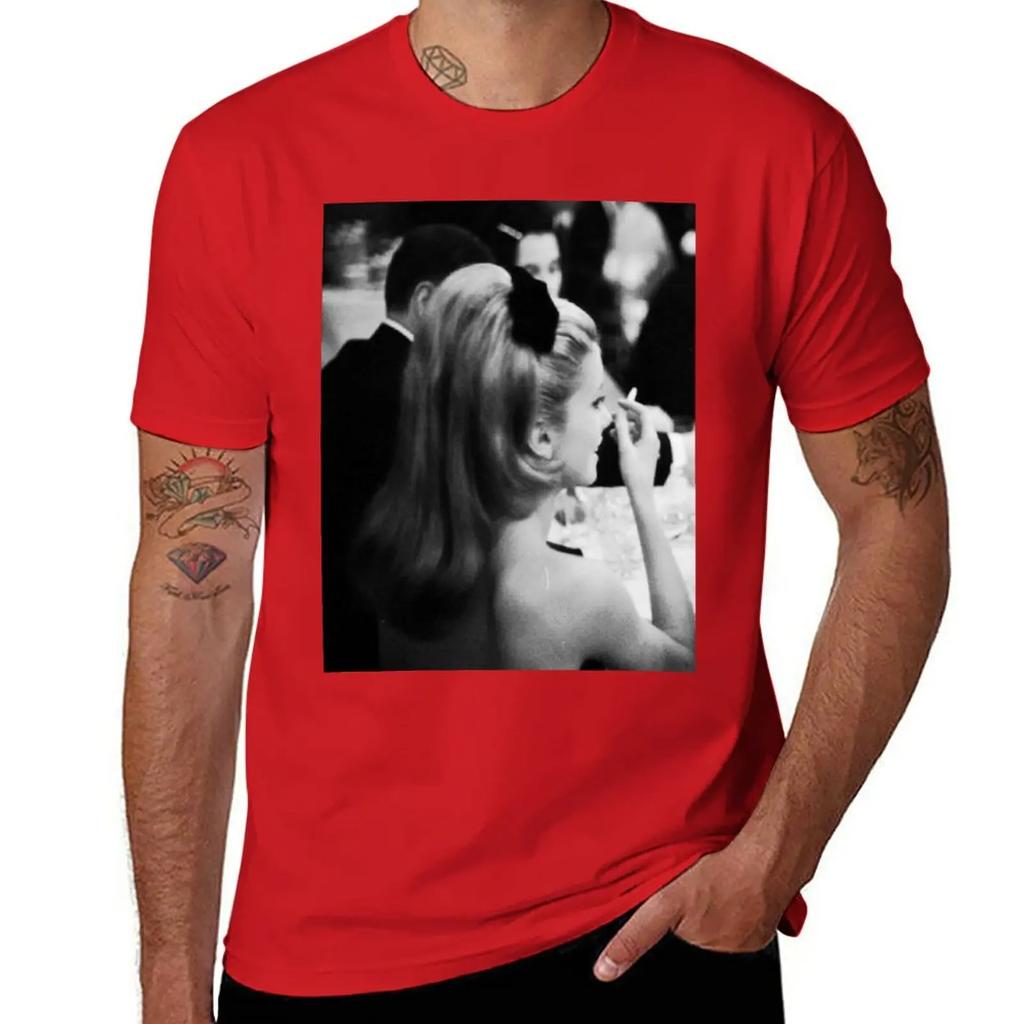 Catherine Deneuve T-Shirt plain edition hippie clothes korean fashion fruit of the loom t shirts