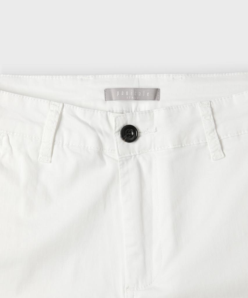 PANICALE White Regular Slim Fit Cotton Pants