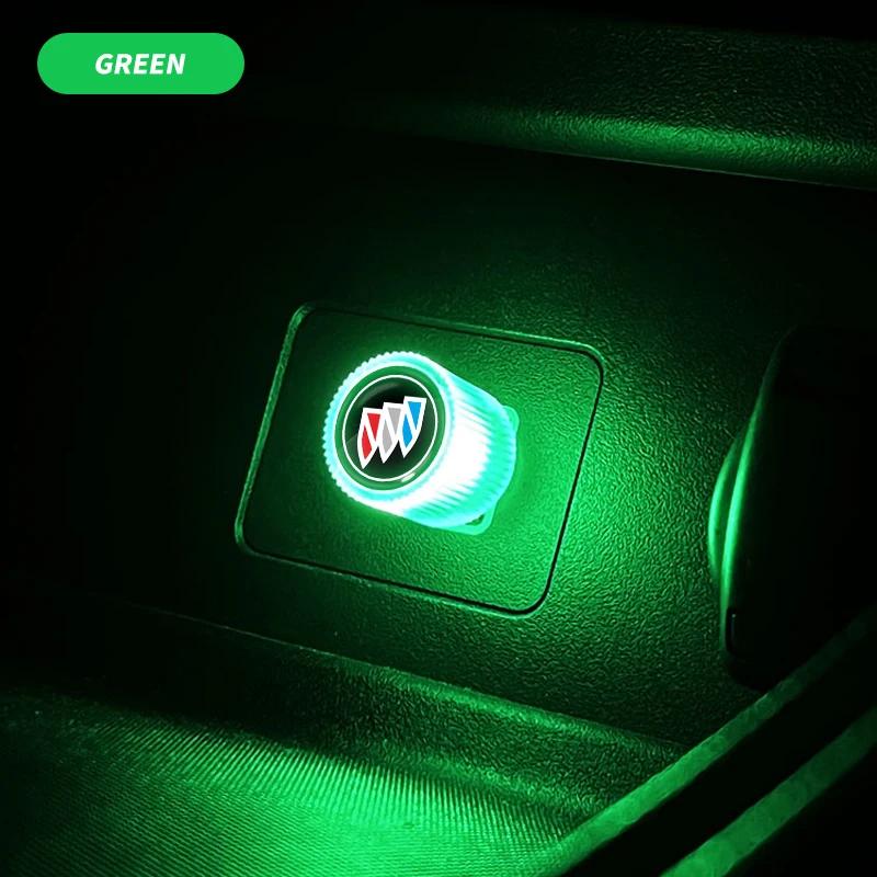 QPM1 7 Colors Car LED Ambient Light USB Free Installation Interior Decorative Light For Buick Excelle XT Verano Regal Encore GL8 GL6
