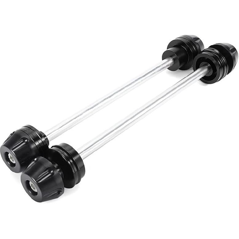 Мотоциклетный передний осевой вилочный краш-слайдер, катушки маятника, подставка для Ducati 1199 1299 для Panigale V4 V2 для Multistrada 1200 (цвет : Передний черный)