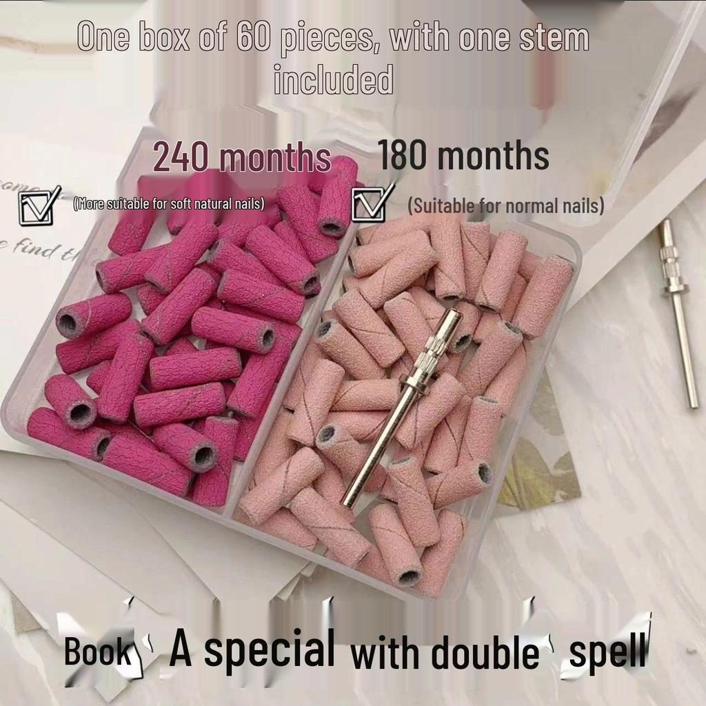 Салонный маникюр Высококачественные шлифовальные ленты со стальным мандрелем - Прочные, износостойкие инструменты