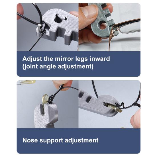 Yousheng Eyeglass Curvature Adjuster Glasses Temple Arm Bender Nose Pads Adjuster Sunglasses Frame Adjuster Professional Optician Tool for DIY Glasses