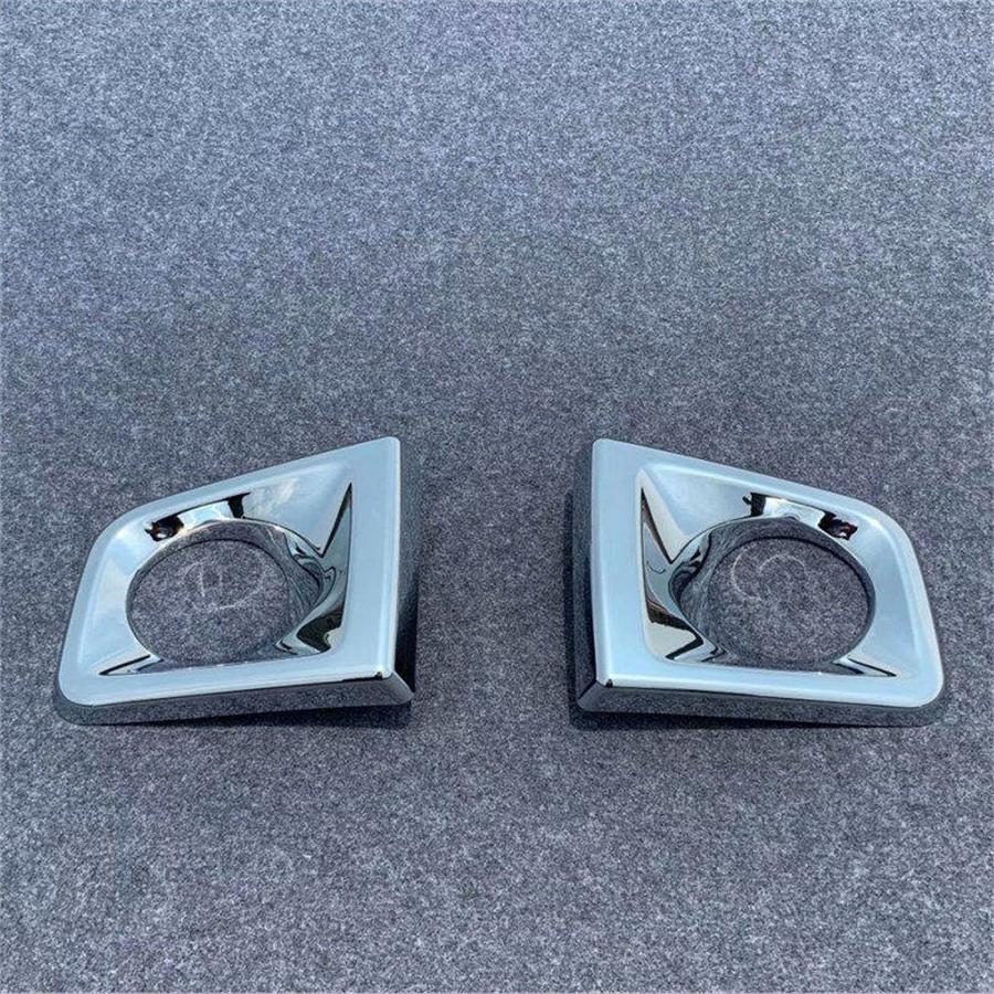 2PCS ABS Chrome Front Fog Light Cover Trim Fit For Toyota Tacoma 2016 - 2019