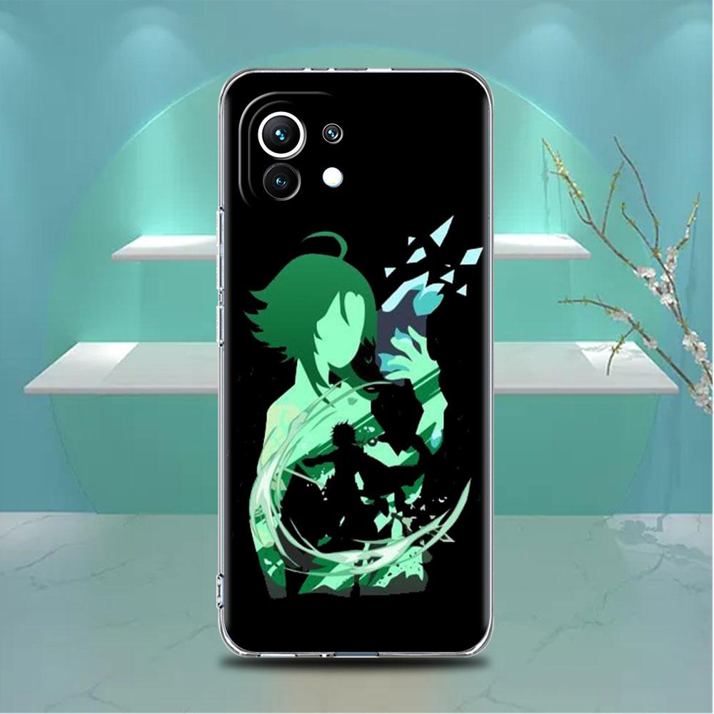 Прозрачный чехол аниме Genshin Impact для Xiaomi Mi Poco X3 NFC M3 Pro F3 F1 11 Lite 12 Note 10 11T 9T, прозрачный чехол для телефона