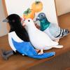 New 20cm Simulated Animal Pigeon Magpie Plush Toy Sitting Posture Funny Cartoon Doll Home Decor Baby Comfort Xmas Birthday Gifts