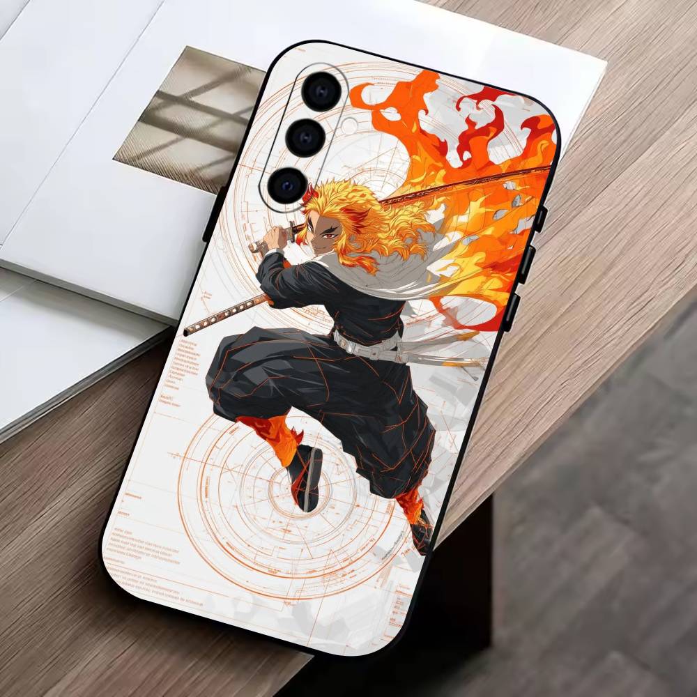 KK-Кёджуро Ренгоку Чехол для телефона Samsung Galaxy A73, A72, A71, A70, A53, A52, A51, Другие Мягкий черный чехол