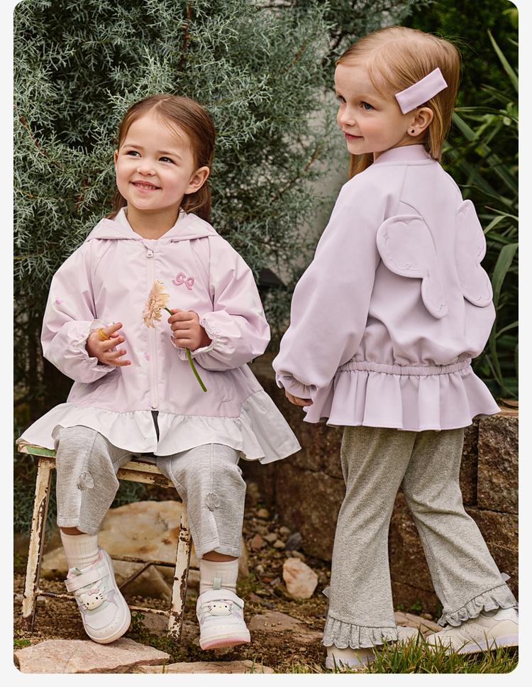 David Bella Children's Knitted Jacket Spring New Girl's Sweet Butterfly Cardigan Baby Long Sleeve Top