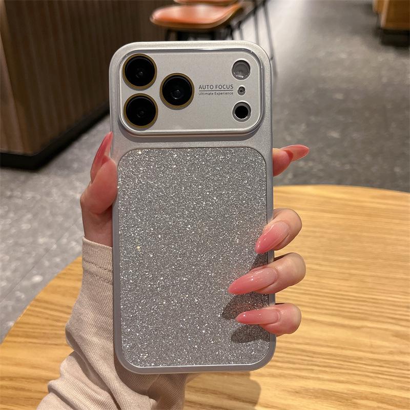 Чехол-зеркало с блестками для iPhone 17 Pro Max - Полное покрытие для iPhone 14-16