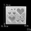 3D Милая силиконовая форма в форме сердца, эпоксидная смола, сделай сам, ювелирные изделия, серьги, подвески, инструменты, кухонные украшения для выпечки тортов, шоколадная форма