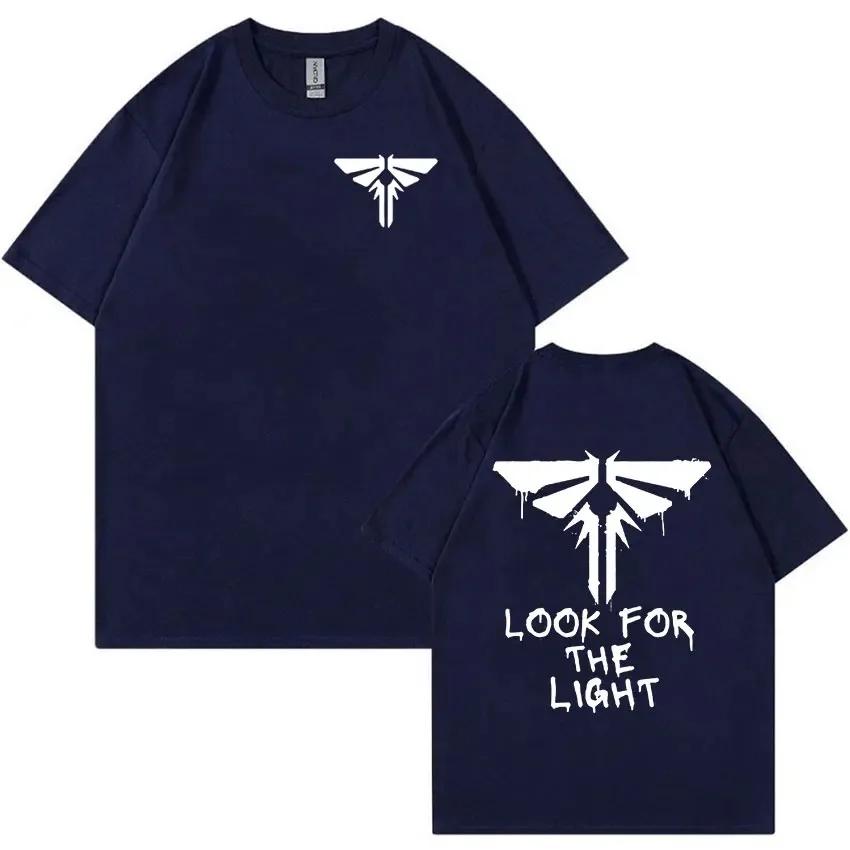 Футболка с рисунком «Одни из нас» Look for The Light Firefly, мужская мода, хлопковые футболки с коротким рукавом, одежда, футболка большого размера