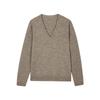 LESS Women's 2024 Winter Merino Wool V-Neck Pullover Sweater