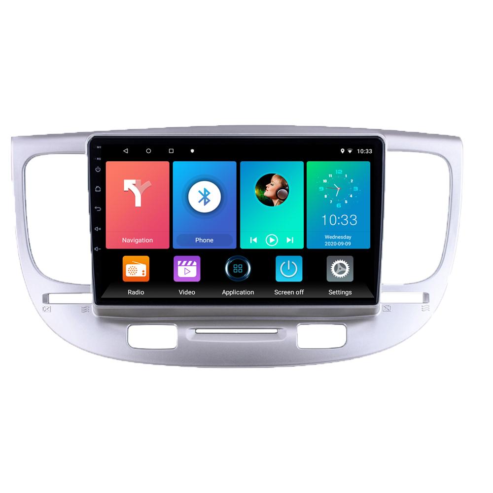 For KIA RIO 2 2005-2010 With Button Knob Car Radio Multimedia Video Player GPS 2 Din Android WIFI 1+16G