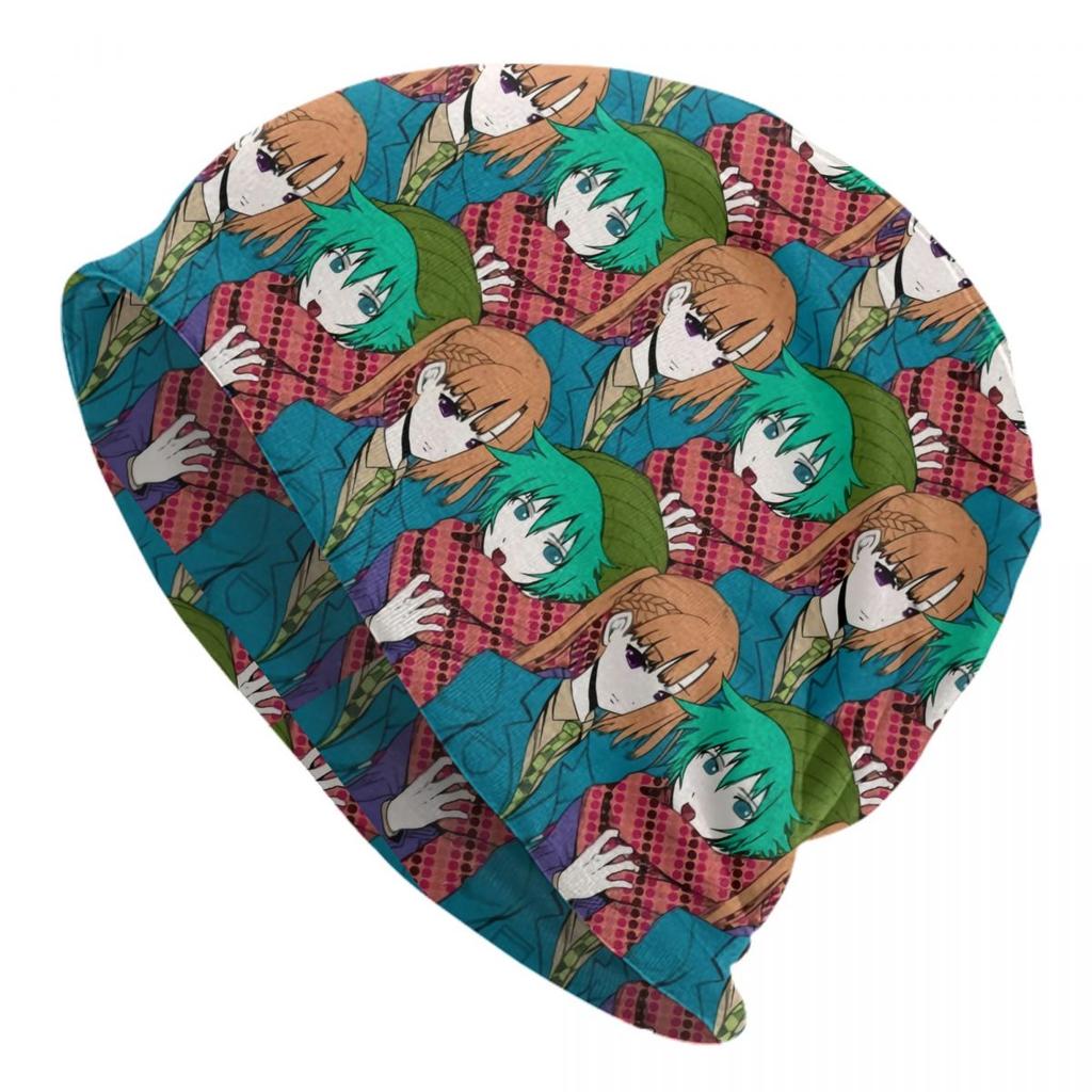 Warm Unisex Women Knitted Hats Adult Unisex Horror Game YTTDED Anime Skullies Beanies Caps Your Turn To Die Humor Bonnet Hats