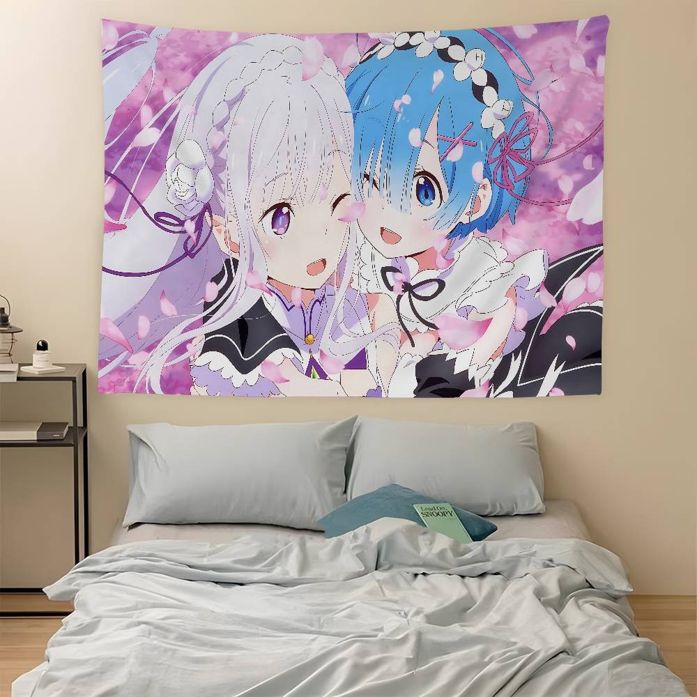 Аниме Re Zero Подвесной Бохо-Гобелен Подвесной Таро Хиппи Настенные Ковры Настенное Украшение для Комнаты в Общежитии Домашний Декор