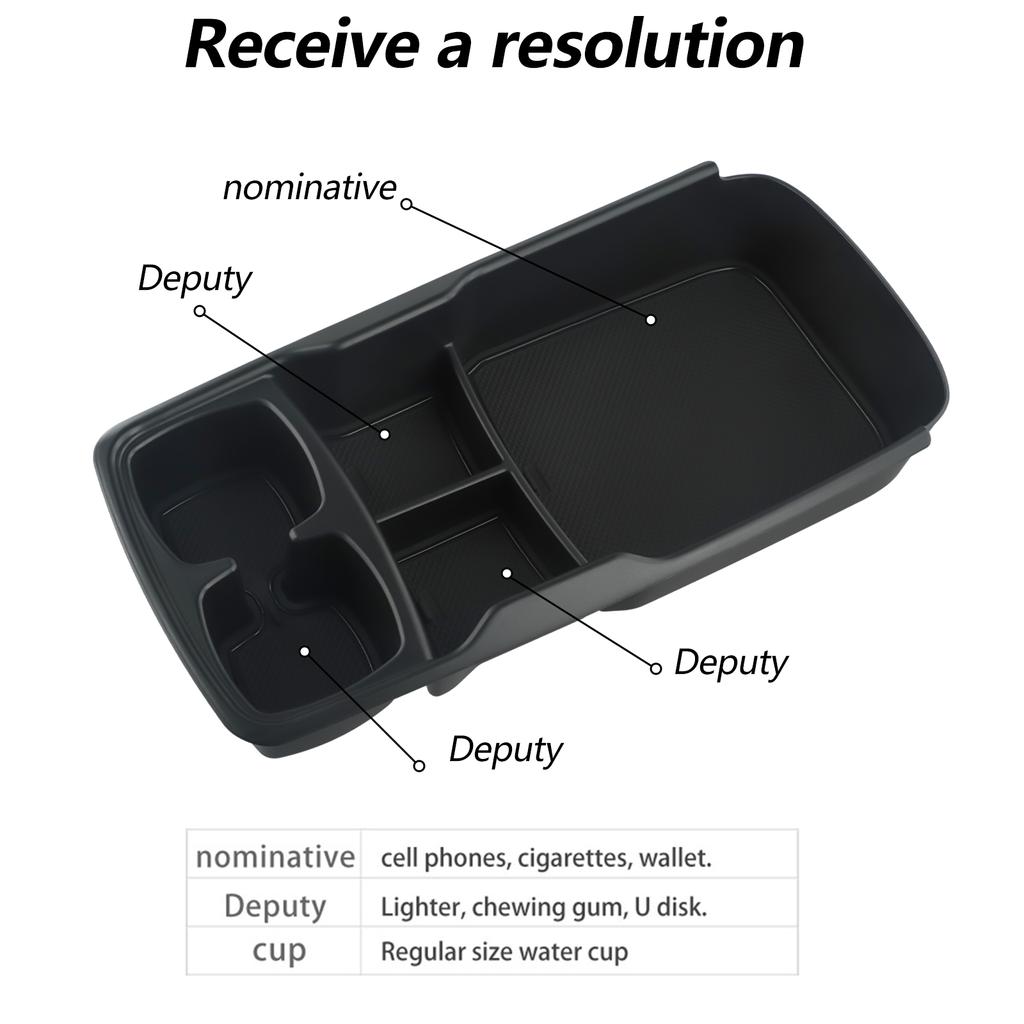 Car Storage Box For Kia EV6 2024+ Center Console Storage Case Lower Layer Trays Tidying Center Armrest Organizers Modification