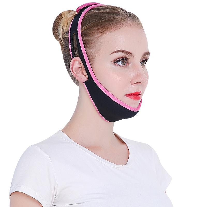 Бандаж для подтяжки лица V-Face: Массажер для лица и подтягивающая маска для похудения и скульптурирования