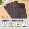 3 шт. Магнитные подложки с сеткой размером с визитную карточку, черные магнитные коврики для резки, многоразовые коврики для эмбоссирования, машина для вырубки
