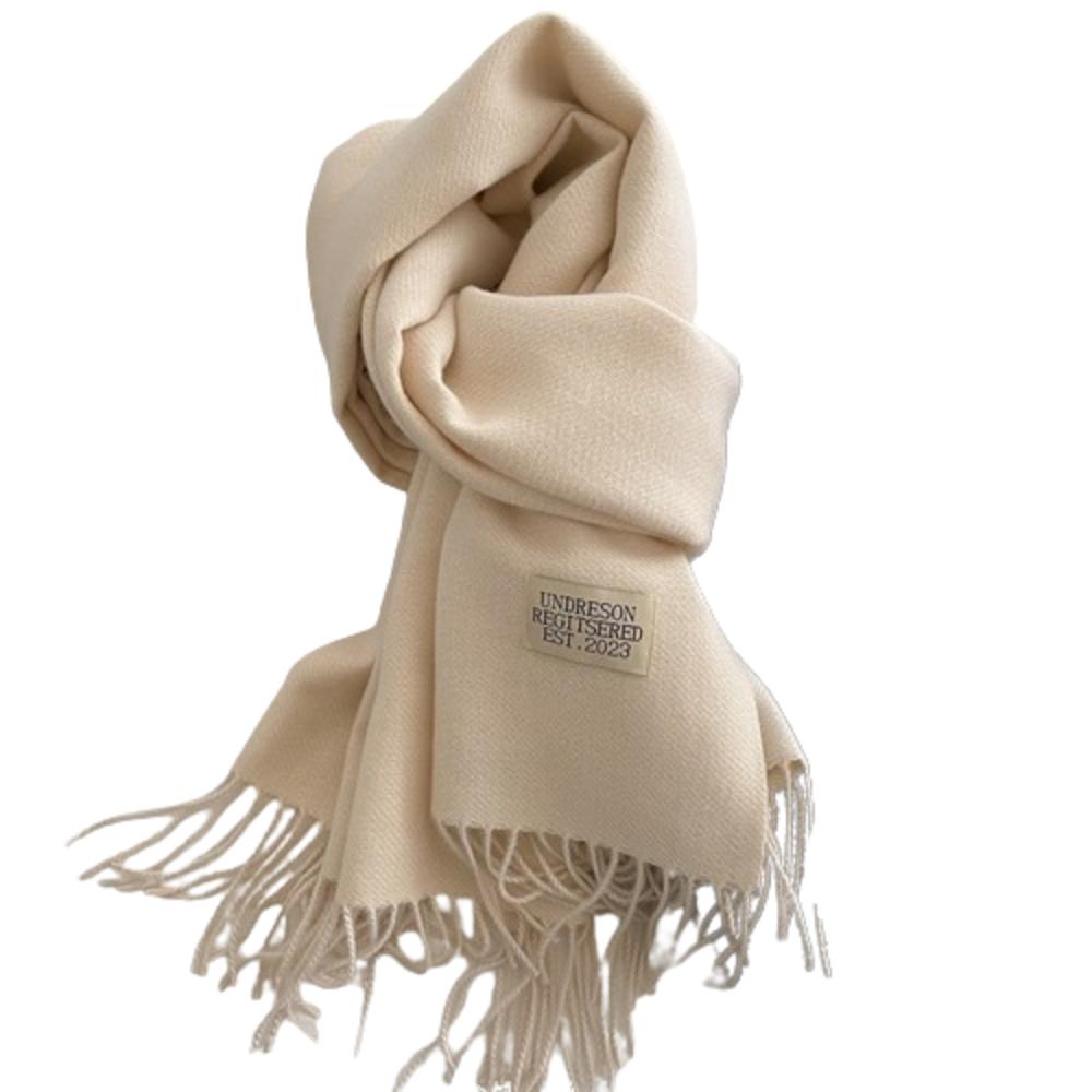 Warm Imitation Wool Scarf Two-sided Winter Long Shawl Classic Cashmere Shawl  Autumn Winter