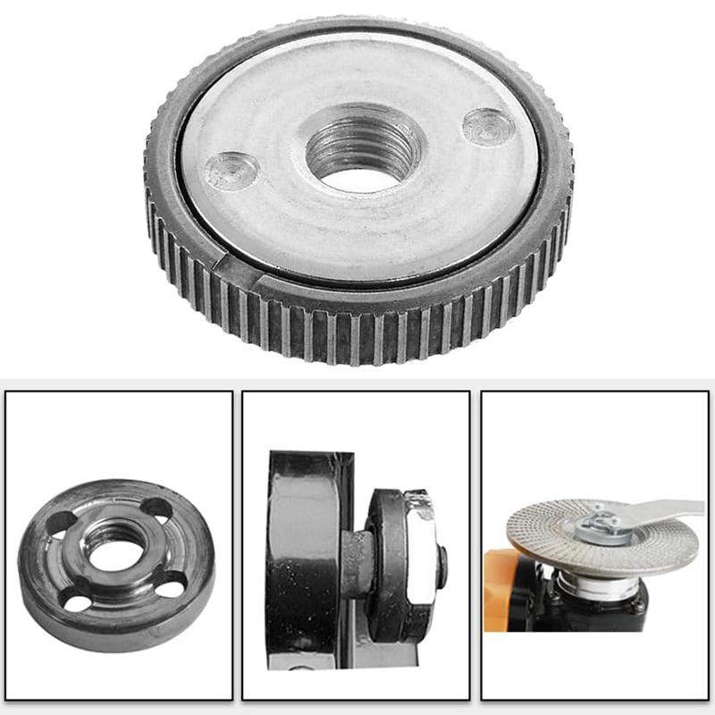 Угловая шлифовальная машина SDS быстросъемная гайка металлическая стопорная гайка для совместимых шлифовальных машин Bosch AEG, Hitachi, Metabo, Makita Platen Steel