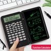 Portable Scientific Calculator with Digital Display and Mini Writing Board for Exams
