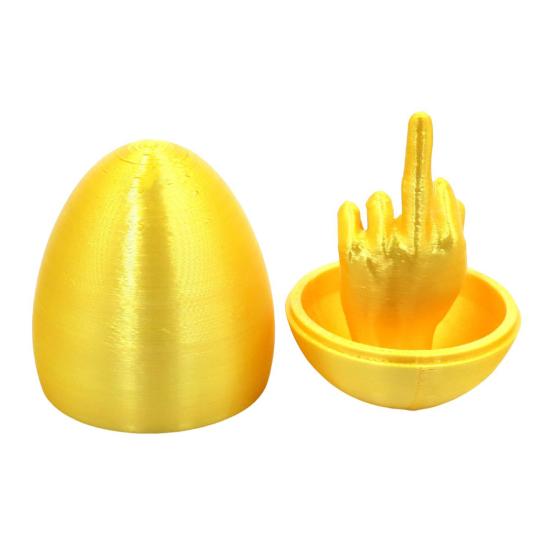 Пасхальное яйцо в форме среднего пальца, 3D-печатные пасхальные сюрпризы, пасхальная корзина, необходимые креативные подарки для розыгрышей для взрослых
