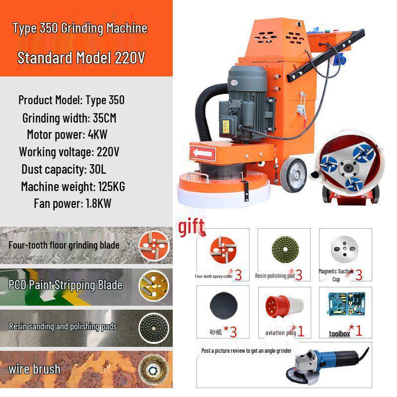 Shanghai Dust-Free Epoxy Floor Grinder: Concrete, Cement, Pavement, Paint Stripper, Terrazzo Polisher