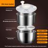 6L Salad Spinner Stainless Steel Large Vegetable Washer with PP Lid for Fruit Washer Pasta & Fries Spinner Salad Dryer