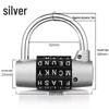 Zinc Alloy 5-Digit Combination Padlock for Doors and Cabinets: Durable and Sturdy
