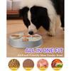 Slow Feeder Dog Bowls with Non-Slip Mat, Stainless Steel Metal Slow Feeder for Small & Medium Dogs, 2 Cups Pet Bowl for Fast Eaters, Slows Down