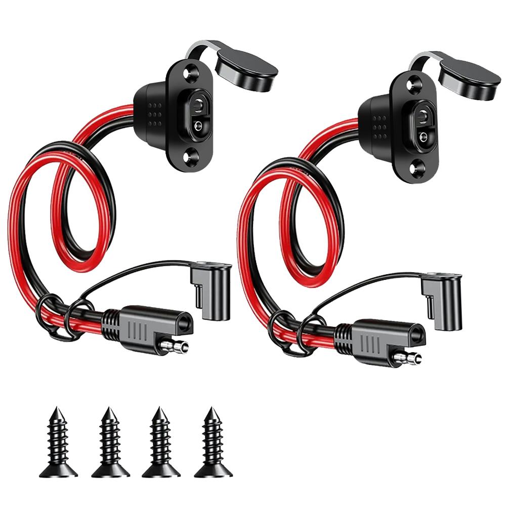 12-36 В SAE Quick Connector Harness 12AWG 30 см водонепроницаемый удлинитель SAE боковой порт мужской разъем в гнездо для зарядного устройства