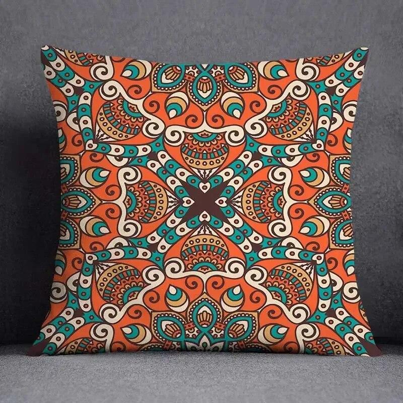 Mandala Retro Pattern Home Decoration Pillowcase Square Office Cushion Cover