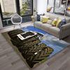 3D Retro Car Tractor Truck Series Carpet Rug for Home Living Room Bedroom Sofa Doormat Decor,Child Area Rug Non-slip Floor Mat