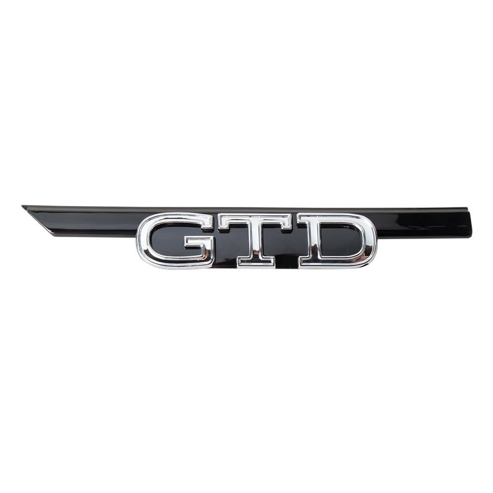 AABIL1 Car GTD GTI Logo Front Grill Emblem Trim Sticker Badge Accessorie For VW Volkswagen GTI Golf8 Polo Passat Mk6 MK7 Tiguan R RLine