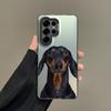 Цветной чехол для телефона для Samsung Galaxy S26 S25 S24 S23 S22 Ultra S20 S10 S21 FE 5G Plus Серебристый IMD чехол Такса Сосисочная собака