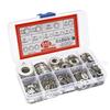 304 Stainless Steel Flat Washers Assortment - M2 to M12 Metric Size Range, 200/910PCS Hardware Fasteners Kit for DIY Repair