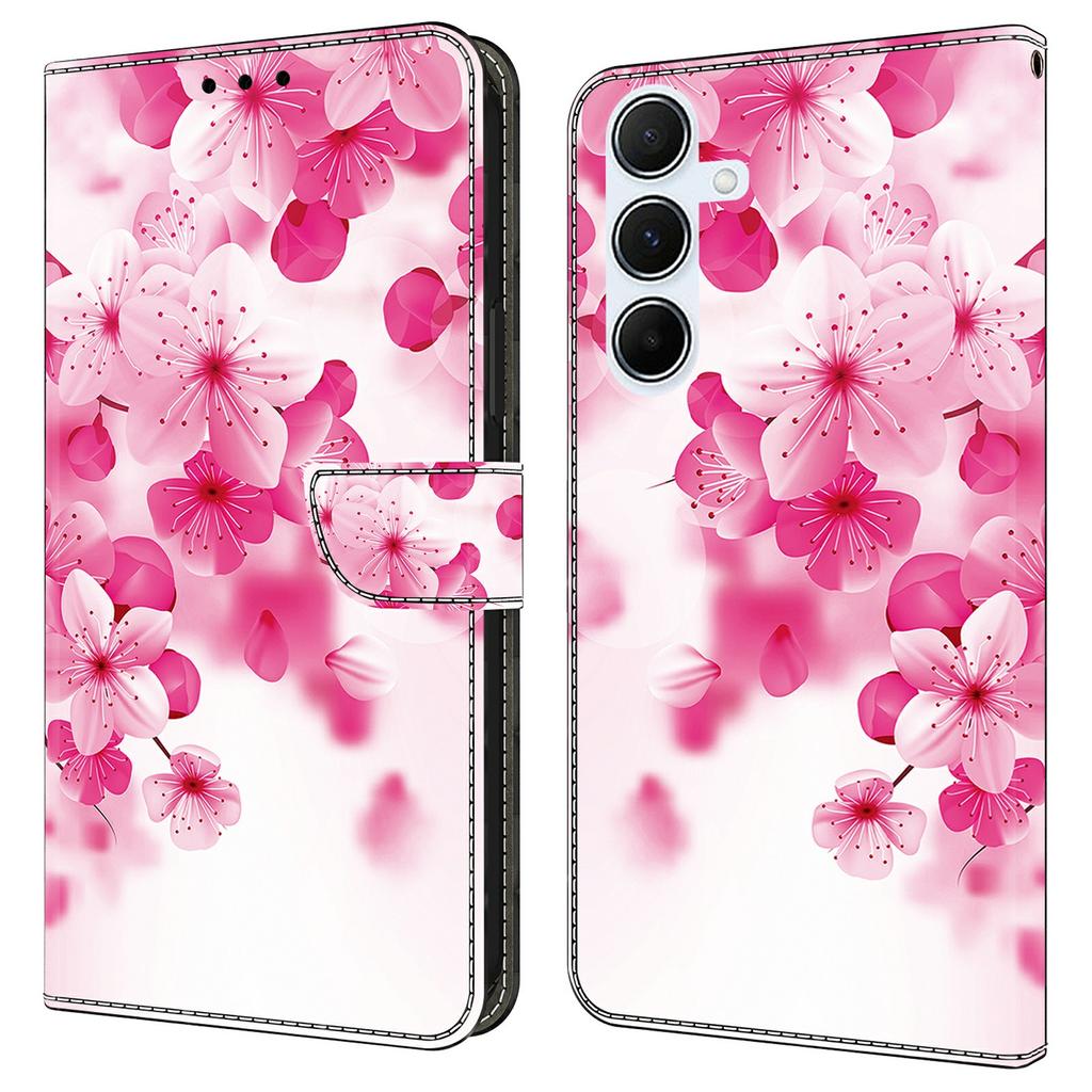 Чехол для Samsung Galaxy A16 5G/4G с печатью узора, противоударный кожаный чехол-книжка с кошельком для телефона