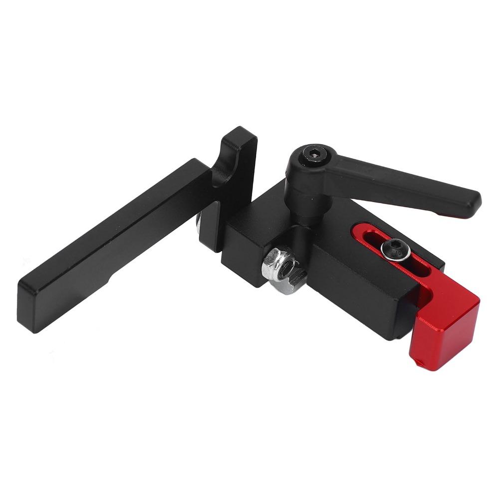 Aluminum Alloy T Track Flip Stop Sliding Connector Aluminum Track Stop For Woodworking