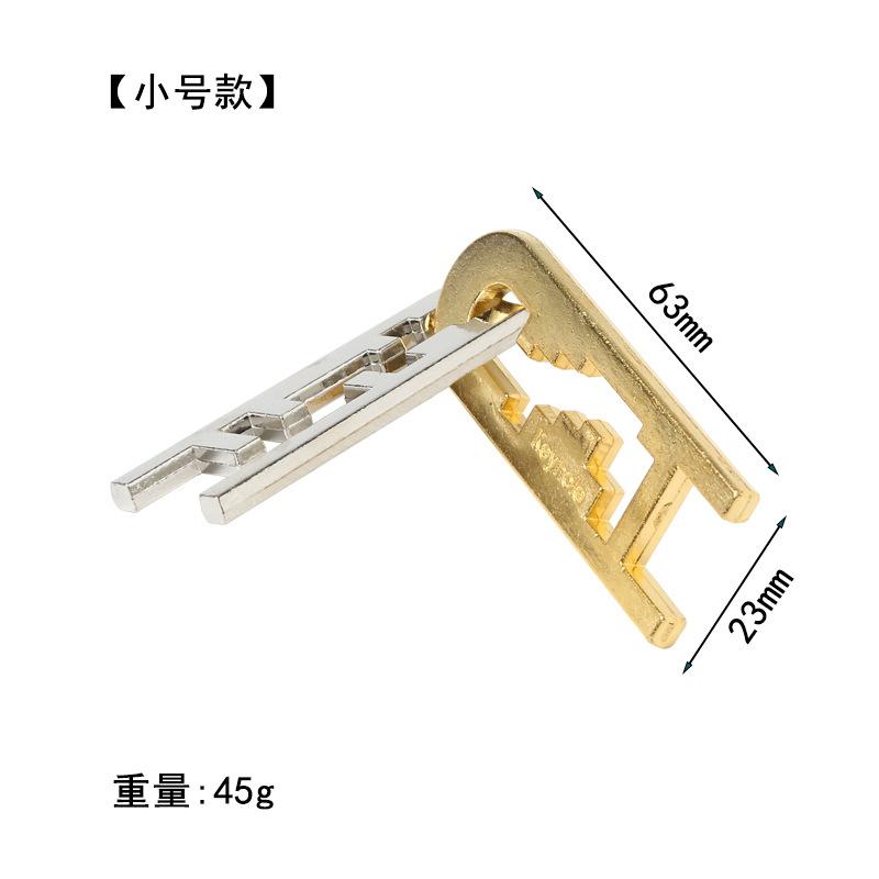 Puzzle Zinc Alloy Intelligence Unlocking Ring Unlocking Set, Nine-Link Educational Toy, Kong Ming Luban Lock Mechanism Box