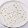 High Color Gold Plated Silver Zircon Bracelet Security Chain Chain Diy Handmade Bracelet Mobile Phone Chain Accessories