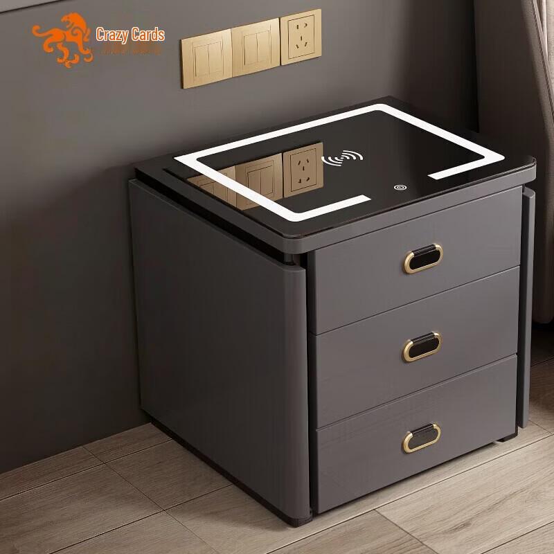 Tiger Home Nightstand Safe with Fingerprint and Password Lock